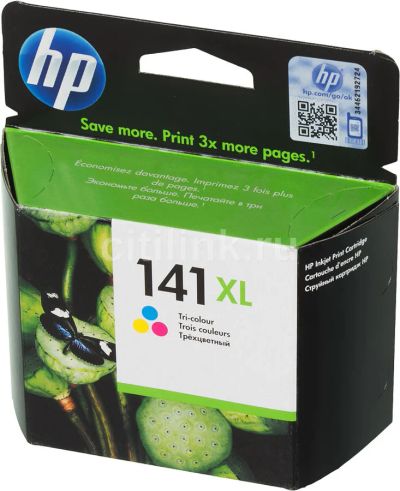 Лот: 6063826. Фото: 1. Картридж HP №141XL, многоцветный. Картриджи, расходные материалы