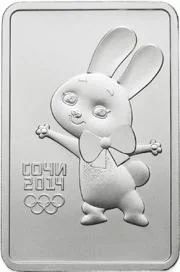 Лот: 4883184. Фото: 1. 3 рубля - Сочи 2014. Талисман... Россия после 1991 года