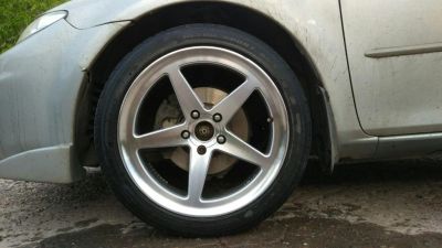 Лот: 10059650. Фото: 1. Литье Vossen 8J R18 5*114.3 реплика... Шины на дисках