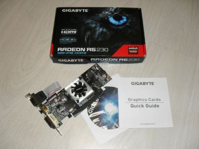 Лот: 13725266. Фото: 1. 1Gb Gigabyte Radeon R5 230 DDR3... Видеокарты