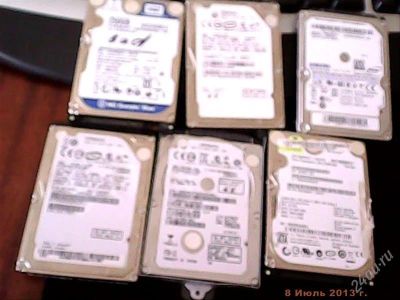 Лот: 2962035. Фото: 1. 6 ноутбучных винтов с бэдами с... Жёсткие диски (HDD)