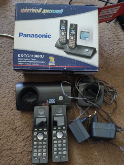 Лот: 14626125. Фото: 1. Panasonic kx-tg8106ru Беспроводной... DECT и радиотелефоны