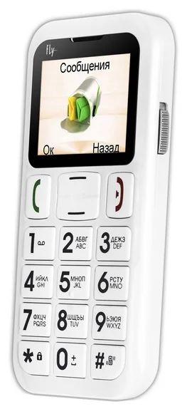 Лот: 4366823. Фото: 1. Fly Ezzy 5 white. Кнопочные мобильные телефоны