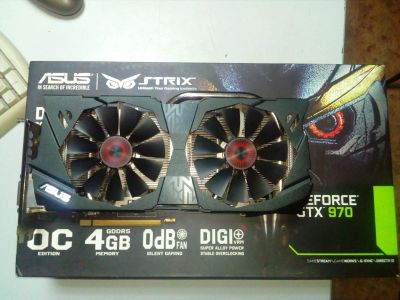 Лот: 16163456. Фото: 1. Asus strix GTX 970-DC2OC-4GD5. Видеокарты