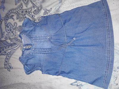 Лот: 13604541. Фото: 1. платье сарафан джинс. Платья, сарафаны