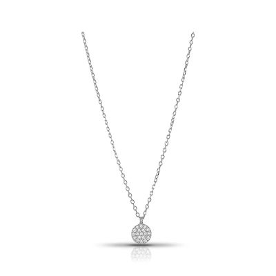Лот: 23845873. Фото: 1. Серебряное колье с фианитами и... Цепочки