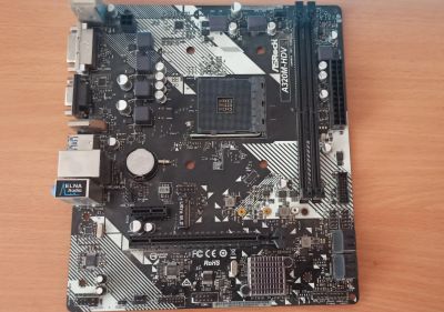 Лот: 20363830. Фото: 1. Материнская плата asrock a320m-hdv... Материнские платы