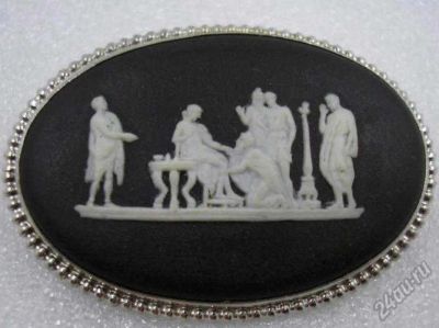 Лот: 5852768. Фото: 1. Брошь камея Wedgwood Веджвуд Англия... Броши