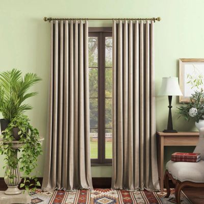 Лот: 25042525. Фото: 1. Портьера Askona Home Palermo бежевый. Шторы, тюль