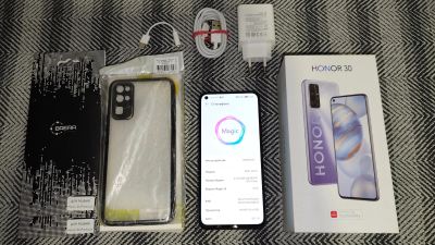 Лот: 21109501. Фото: 1. Смартфон Honor 30 8/128GB, 6.53... Смартфоны