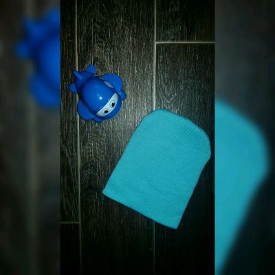 Лот: 9129746. Фото: 1. Шапка, шапочка детская. Голубая. Головные уборы