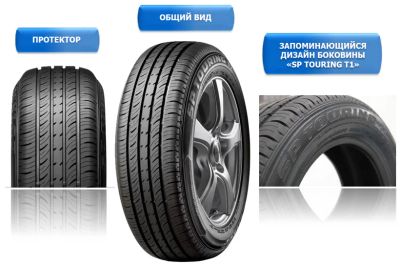 Лот: 7223603. Фото: 1. Шины Dunlop SP Touring T1 88T... Шины