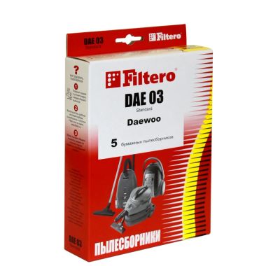 Лот: 6592484. Фото: 1. Мешки-пылесборники Filtero DAE... Запчасти, комплектующие для пылесосов, утюгов