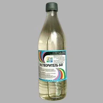 Лот: 12943454. Фото: 1. Растворитель 648 0,5л. стекло... Краски, лаки, растворитель