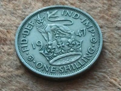 Лот: 10931917. Фото: 1. Монета 1 шиллинг один Великобритания... Великобритания и острова