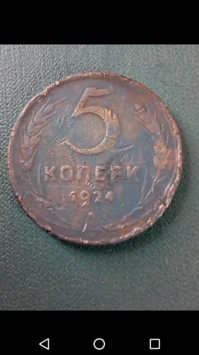 Лот: 20663201. Фото: 1. 5 копеек СССР 1924 год. Ленинградский... Россия и СССР 1917-1991 года