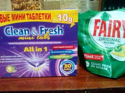 Лот: 12886588. Фото: 1. Для посудомойки таблетки. Бытовая химия