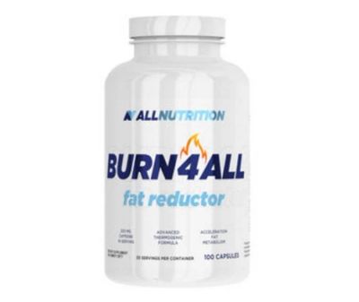 Лот: 9905866. Фото: 1. All Nutrition, Burn4all, 100 кап... Спортивное питание, витамины