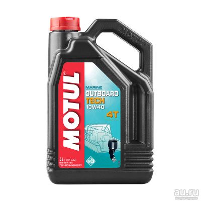 Лот: 17466231. Фото: 1. Motul Outboard Tech 4T 10W40 5... Масла, жидкости