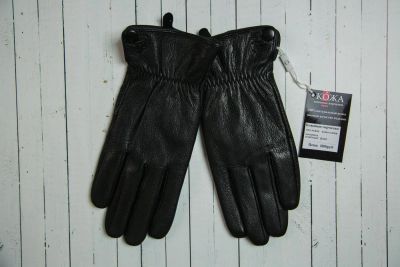 Лот: 6196037. Фото: 1. Мужские кожаные перчатки из натуральной... Перчатки, варежки, митенки
