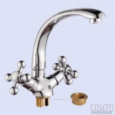 Лот: 12893643. Фото: 1. Смеситель для кухни Lemen LВ91477. Смесители