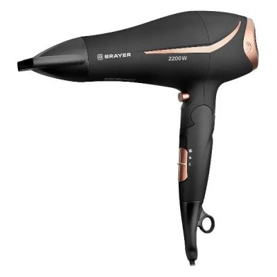 Лот: 24548802. Фото: 1. Фен Brayer BR3000BN Black. Укладка и стрижка волос, бритьё, эпиляция
