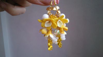 Лот: 4085248. Фото: 1. Серьги "Весеннее настроение"Авторская... Бижутерия ручной работы