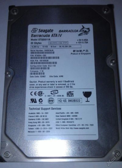 Лот: 5417083. Фото: 1. Жесткий диск Seagate Barracuda... Жёсткие диски (HDD)