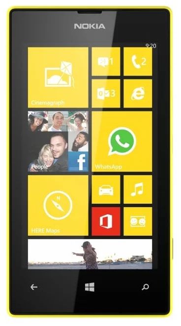 Лот: 3789268. Фото: 1. Nokia Lumia 520 yellow. Смартфоны