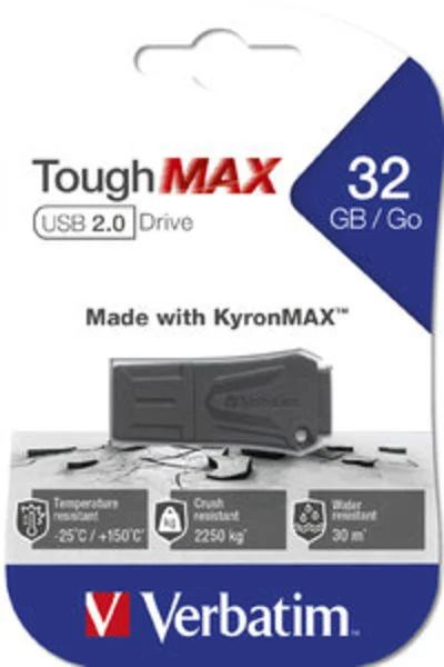 Лот: 12240753. Фото: 1. Флешка USB 32 ГБ Verbatim ToughMAX... USB-флеш карты