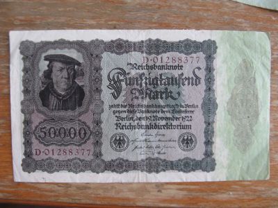 Лот: 15685621. Фото: 1. Германия 50000 марок 1922 года... Германия и Австрия