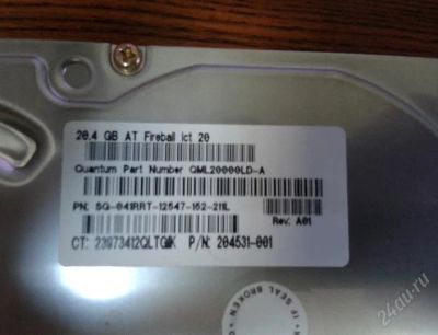 Лот: 534734. Фото: 1. HDD Quantum Fireball 20 Gb IDE. Жёсткие диски (HDD)