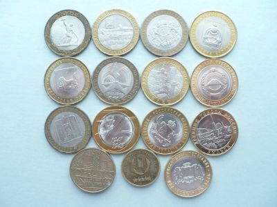 Лот: 19955348. Фото: 1. 10 рублей биметалл от и до 2022... Россия после 1991 года