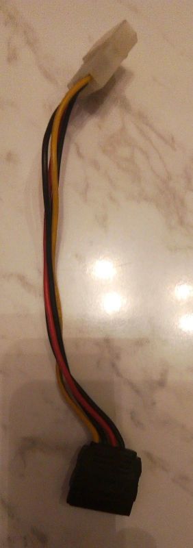 Лот: 17240657. Фото: 1. Кабель переходник Sata-Molex. Шлейфы, кабели, переходники