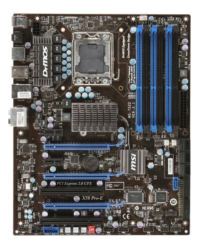 Лот: 9891533. Фото: 1. Комплект LGA 1366 MSI PRO-E... Материнские платы
