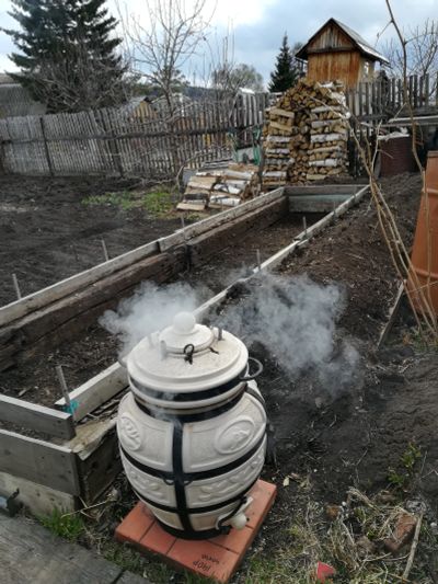 Лот: 11612781. Фото: 1. Тандыр Амфора Охотник. Другое (для дачи, дома, огорода, бани, парка)