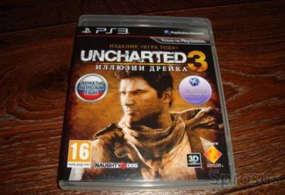 Лот: 8793803. Фото: 1. Диск для PS3 с игрой Uncharted... Игры для консолей