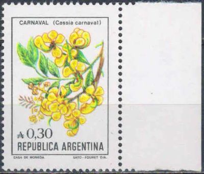 Лот: 23458047. Фото: 1. 1985. Аргентина. Цветы Аргентины... Марки