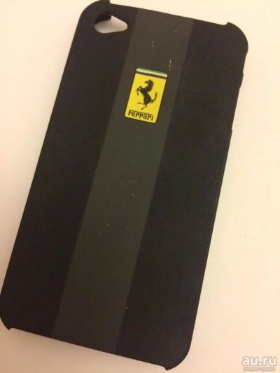 Лот: 8699144. Фото: 1. Чехол для айфона 4 Ferrari чёрный. Чехлы, бамперы