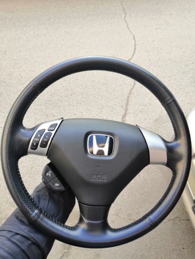 Лот: 15810689. Фото: 1. Руль, кожа, Honda Accord, подходит... Салон