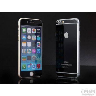 Лот: 12878864. Фото: 1. Защитное стекло iPhone 6/ 6S Черное... Дисплеи, дисплейные модули, тачскрины
