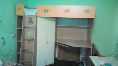 Лот: 5545202. Фото: 1. Детская двухярусная кровать. Детские кровати и кроватки