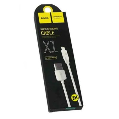 Лот: 21430822. Фото: 1. Кабель USB Hoco X1 Apple белый... Дата-кабели, переходники