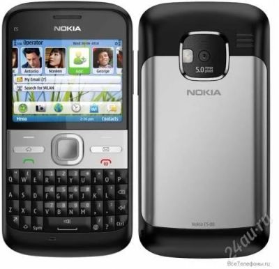 Лот: 1245691. Фото: 1. Nokia e5 black. Смартфоны