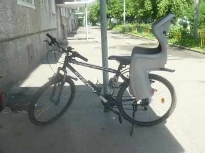 Лот: 3049159. Фото: 1. новый велосипед с детским креслом... Велосипеды