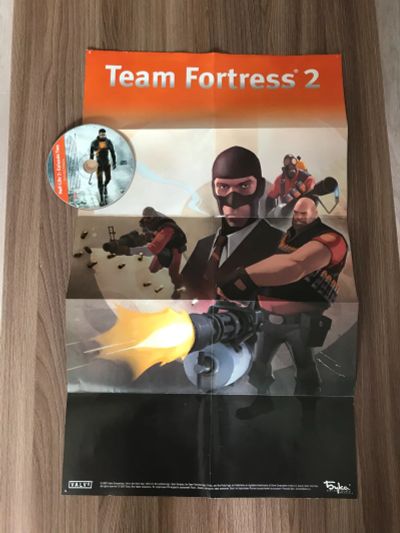Лот: 17212982. Фото: 1. Постер двухсторонний Team Fortress... Другое (компьютерные игры, игровые аккаунты, по)
