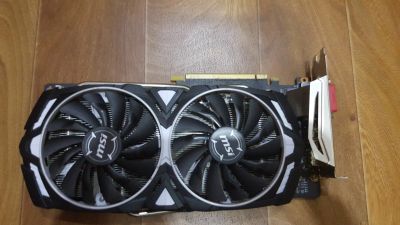 Лот: 12601063. Фото: 1. GTX 1060 MSI Armor 3G OCV1. Видеокарты