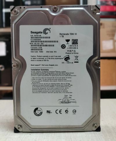 Лот: 20359972. Фото: 1. HDD 1000 Гб/Seagete/3,5''/Sata... Жёсткие диски (HDD)