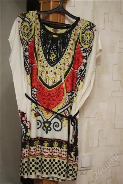 Лот: 2872769. Фото: 1. яркая туника из тайланда. Блузы, рубашки, водолазки