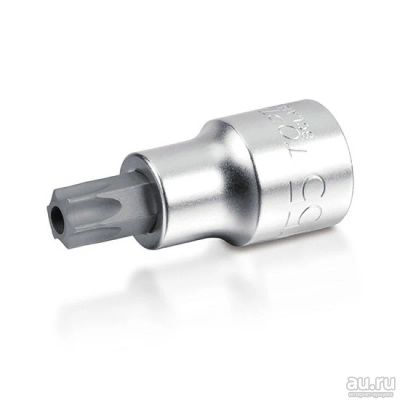Лот: 15215960. Фото: 1. Головка бита 1/4 Torx с отверстием... Ручной инструмент